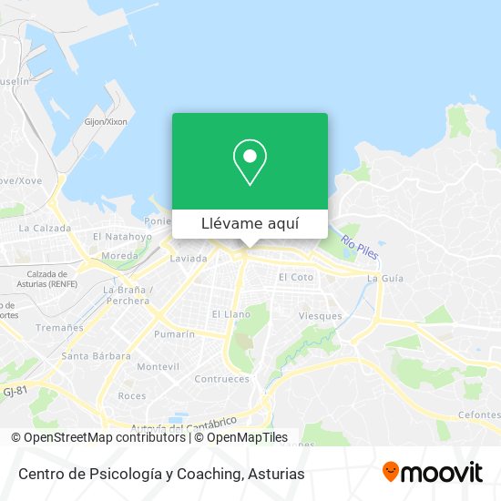 Mapa Centro de Psicología y Coaching