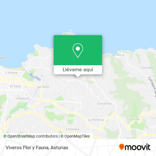 Mapa Viveros Flor y Fauna