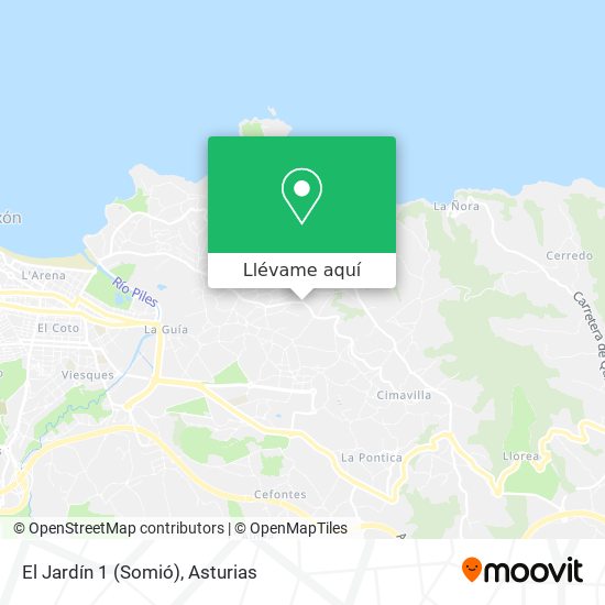 Mapa El Jardín 1 (Somió)