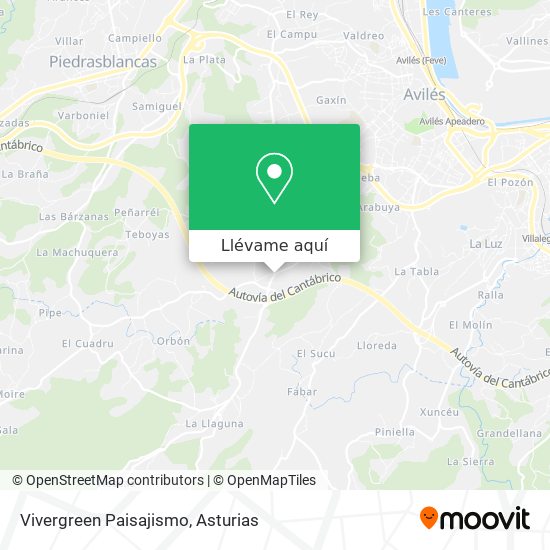 Mapa Vivergreen Paisajismo