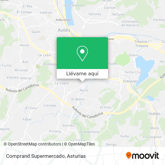 Mapa Comprand Supermercado