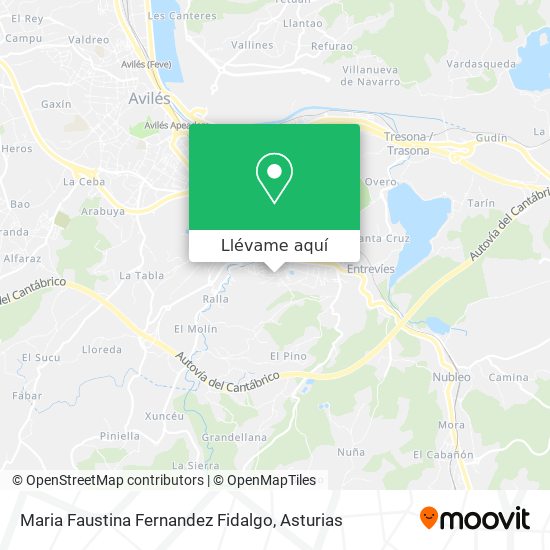 Mapa Maria Faustina Fernandez Fidalgo