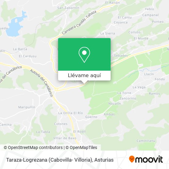 Mapa Taraza-Logrezana (Cabovilla- Villoria)