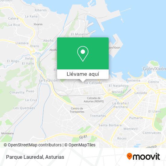 Mapa Parque Lauredal