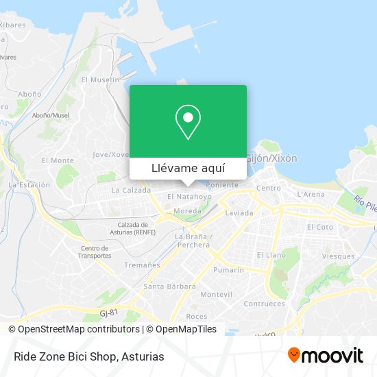 Mapa Ride Zone Bici Shop