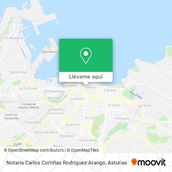 Mapa Notaría Carlos Cortiñas Rodríguez-Arango