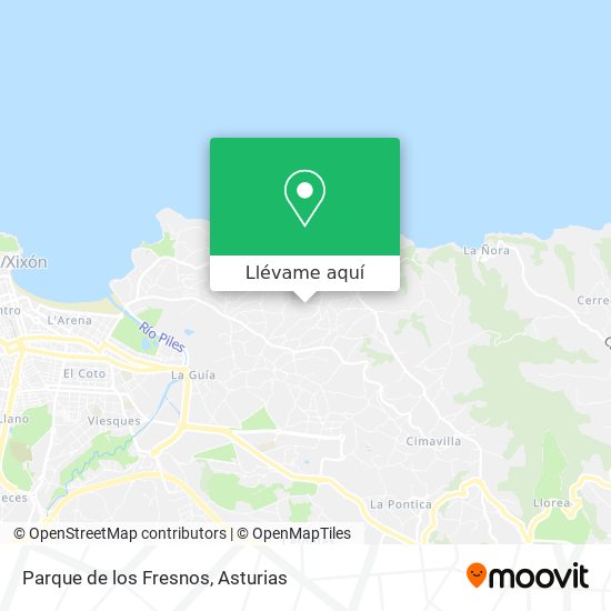 Mapa Parque de los Fresnos