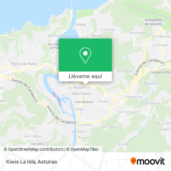 Mapa Kiwis La Isla