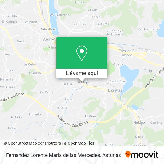 Mapa Fernandez Lorente Maria de las Mercedes