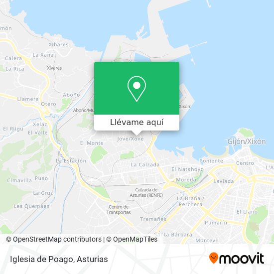 Mapa Iglesia de Poago