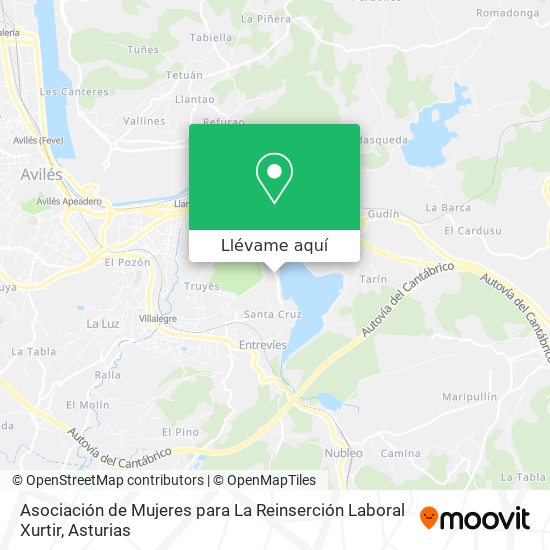 Mapa Asociación de Mujeres para La Reinserción Laboral Xurtir