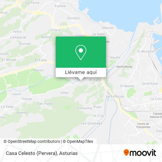 Mapa Casa Celesto (Pervera)