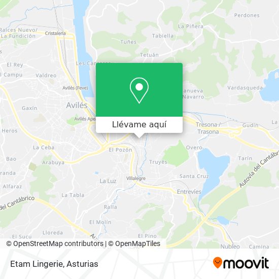 Mapa Etam Lingerie
