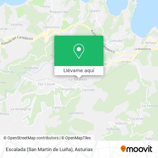Mapa Escalada (San Martín de Luiña)
