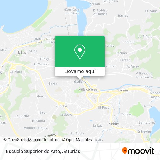 Mapa Escuela Superior de Arte