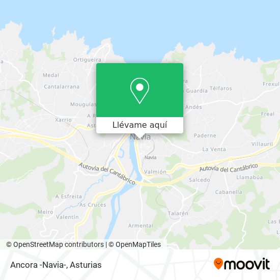 Mapa Ancora -Navia-