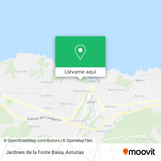 Mapa Jardines de la Fonte Baixa