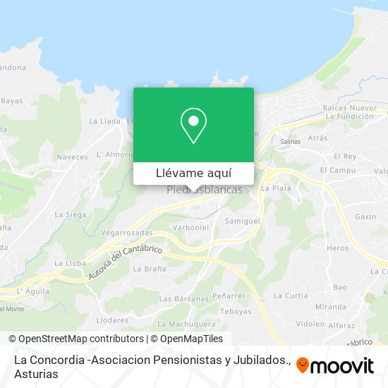 Mapa La Concordia -Asociacion Pensionistas y Jubilados.