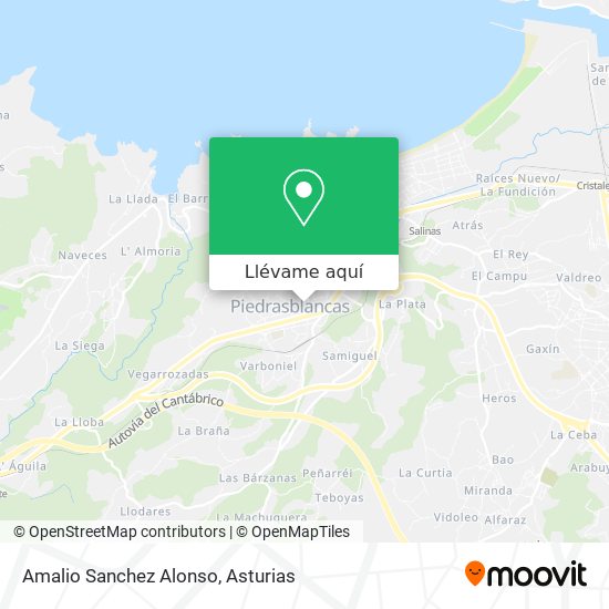 Mapa Amalio Sanchez Alonso