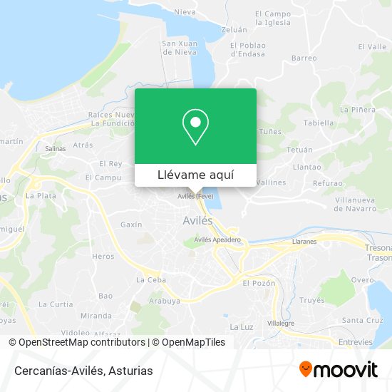 Mapa Cercanías-Avilés