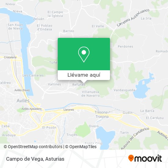 Mapa Campo de Vega
