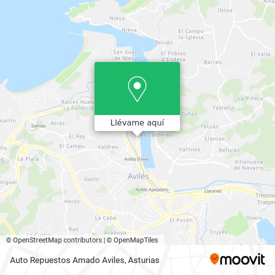 Mapa Auto Repuestos Amado Aviles