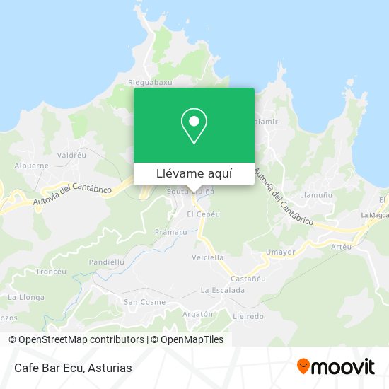 Mapa Cafe Bar Ecu