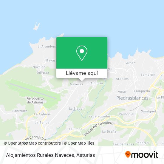 Mapa Alojamientos Rurales Naveces