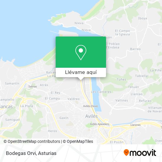 Mapa Bodegas Orvi