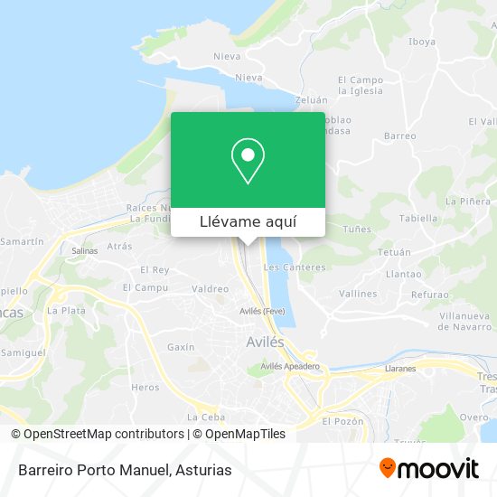 Mapa Barreiro Porto Manuel