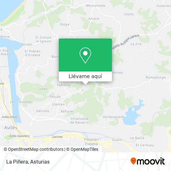 Mapa La Piñera
