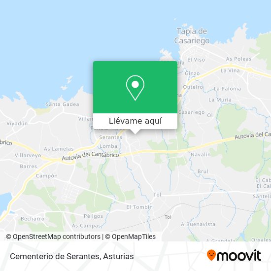 Mapa Cementerio de Serantes