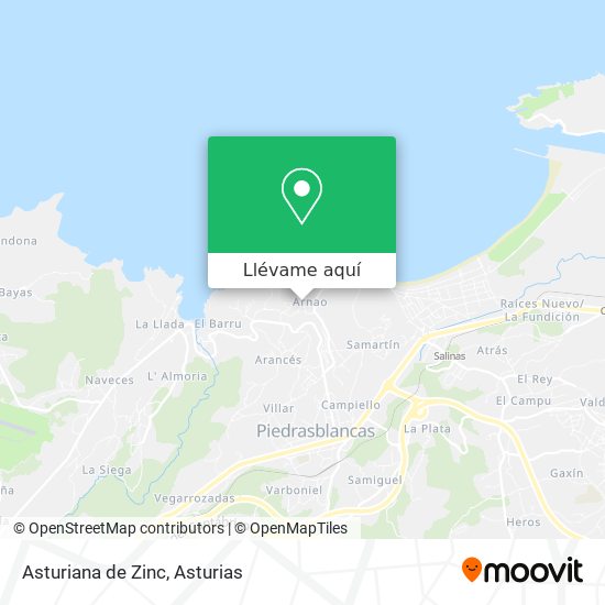 Mapa Asturiana de Zinc