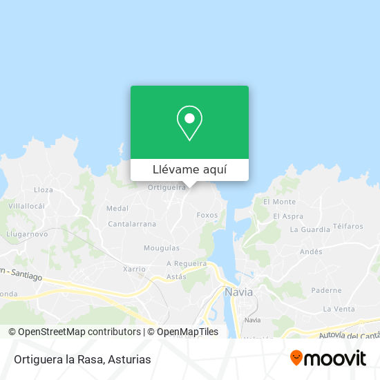 Mapa Ortiguera la Rasa