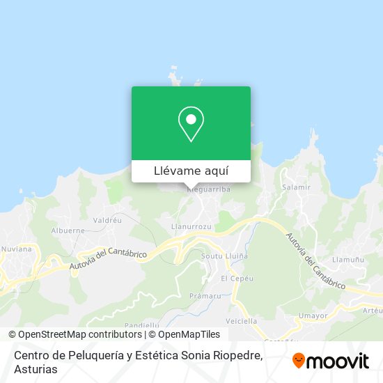 Mapa Centro de Peluquería y Estética Sonia Riopedre