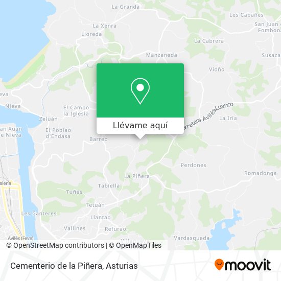 Mapa Cementerio de la Piñera