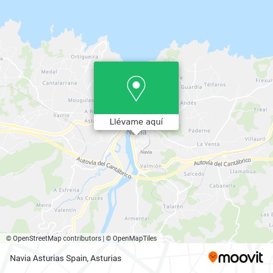 Mapa Navia Asturias Spain