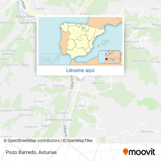 Mapa Pozo Barredo