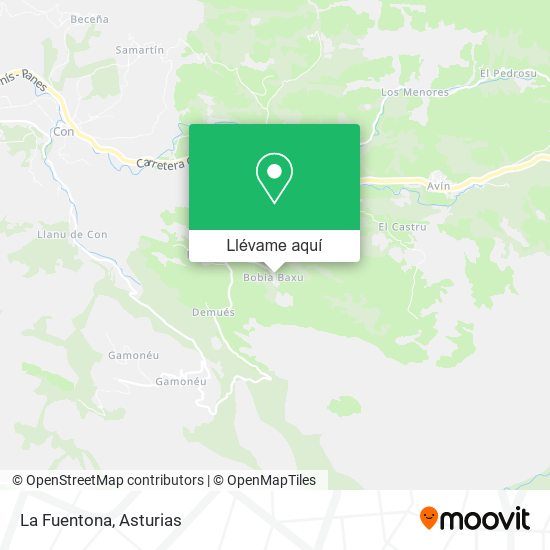 Mapa La Fuentona