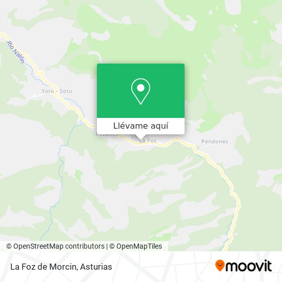 Mapa La Foz de Morcin