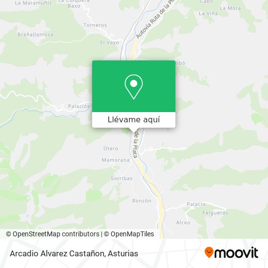 Mapa Arcadio Alvarez Castañon
