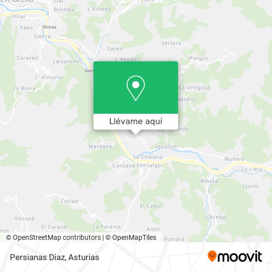 Mapa Persianas Diaz
