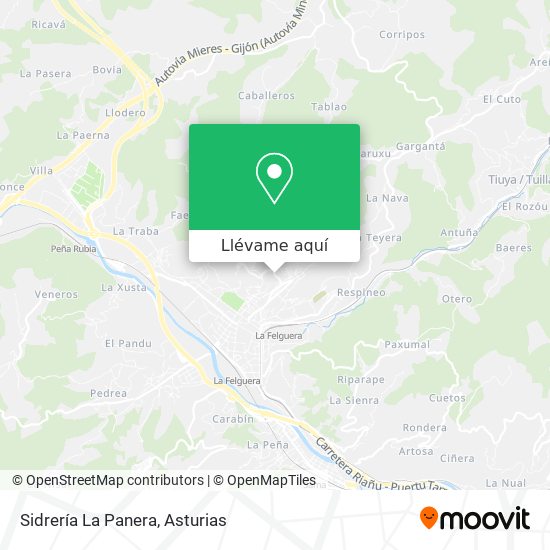 Mapa Sidrería La Panera
