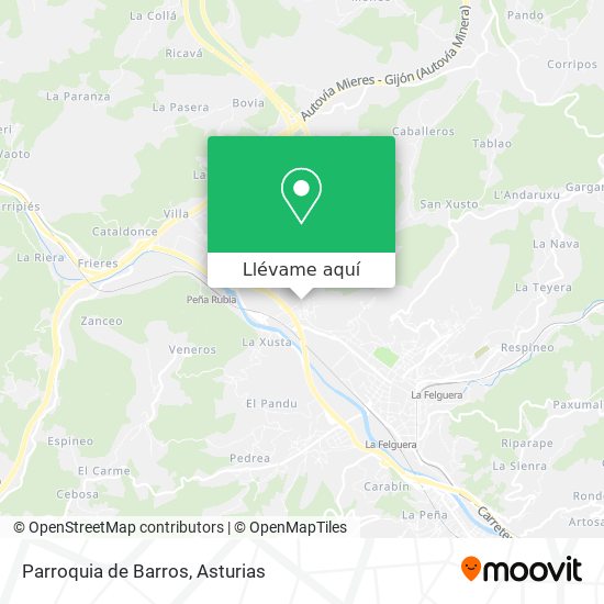 Mapa Parroquia de Barros