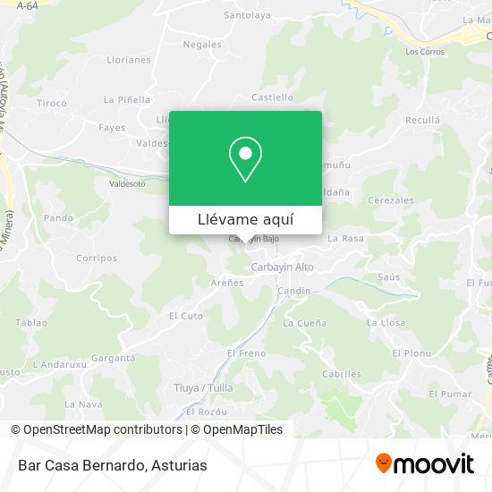 Mapa Bar Casa Bernardo