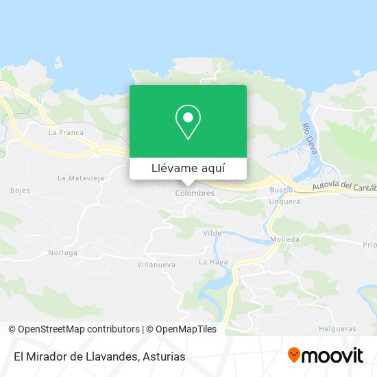 Mapa El Mirador de Llavandes