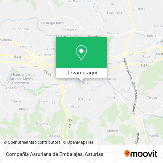 Mapa Compañia Asruriana de Embalajes