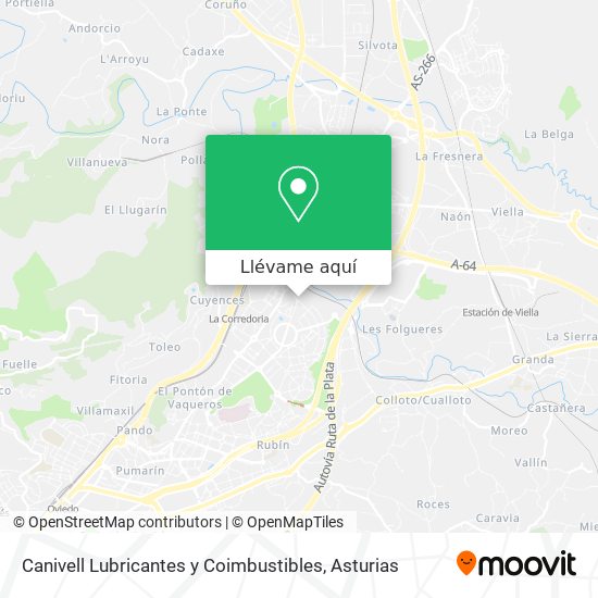 Mapa Canivell Lubricantes y Coimbustibles