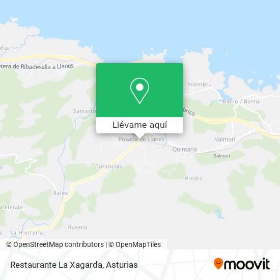 Mapa Restaurante La Xagarda
