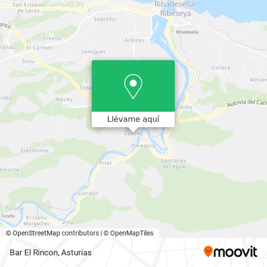 Mapa Bar El Rincon
